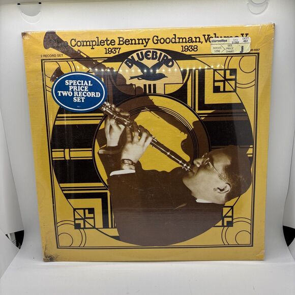 The Complete Benny Goodman Volume V 1937-1938 Bluebird 2 LP AXM2-5557 Shrink - Picture 1 of 12
